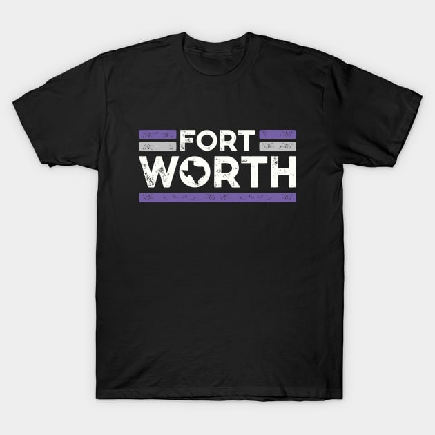 Retro Fort Worth Texas // Vintage Ft Worth DFW Hometown Texas Pride T-Shirt by SLAG_Creative